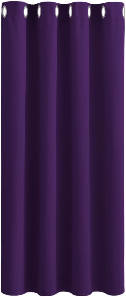 PONY DANCE Blackout Curtain, Special Purple Curtain for Thermal Room Darkening,...