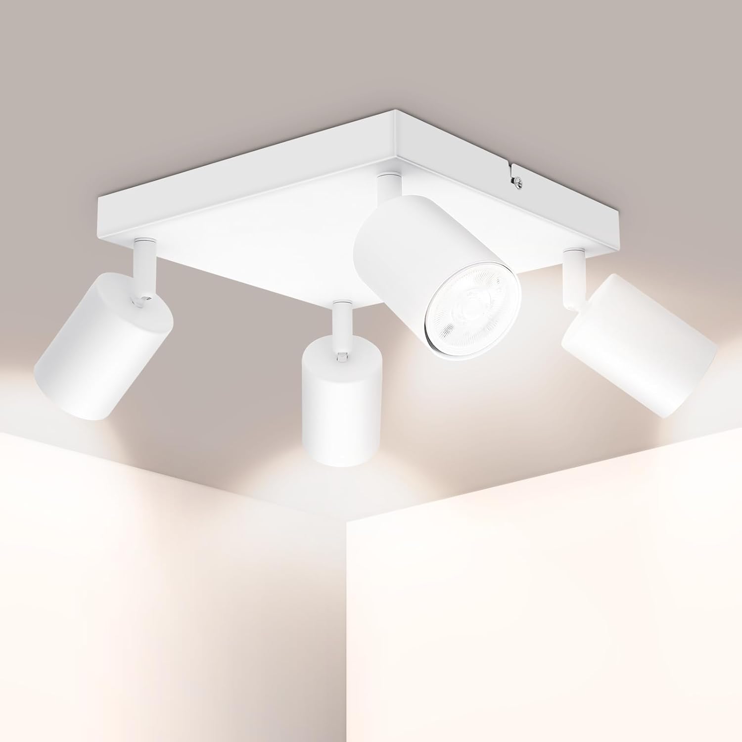 Rotatable Ketom Adjustable 4 Way Ceiling Spotlight, Special GU10 LED Ceiling Lig...