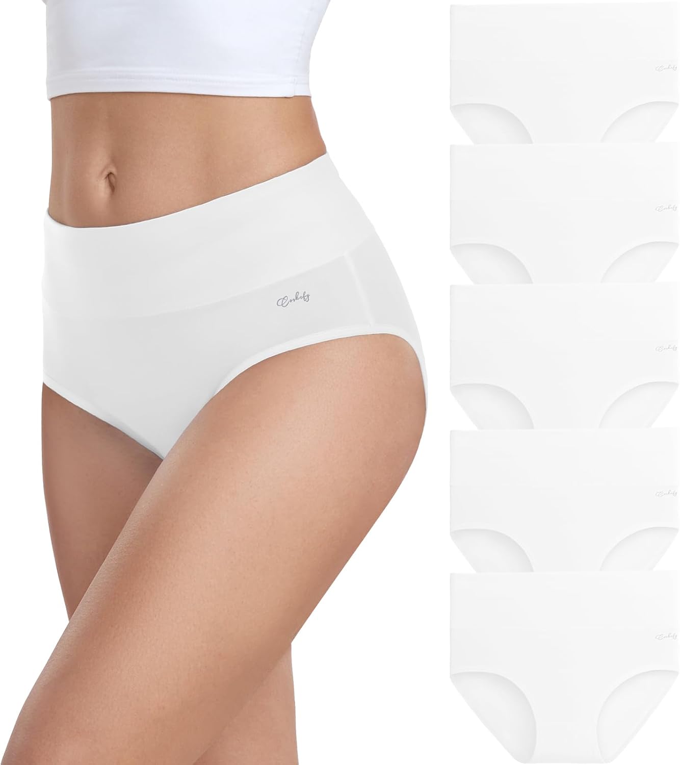 coskefy Underwear Women, Special High Waisted Cotton Knickers, Innovative Ladies...