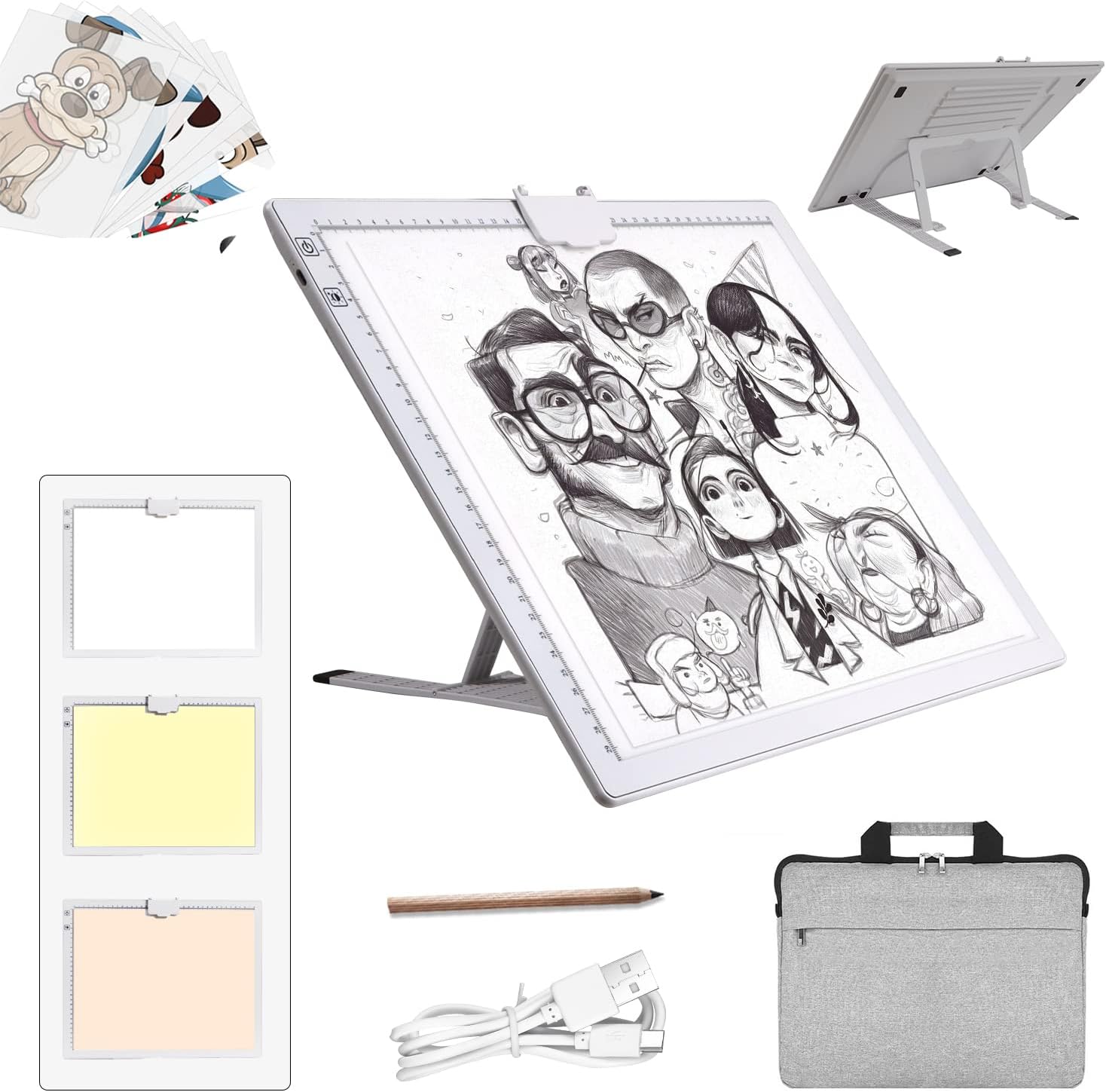 A3 LED Light Pad, Special Wireless Battery LED Light Pad with Stand, Innovative...