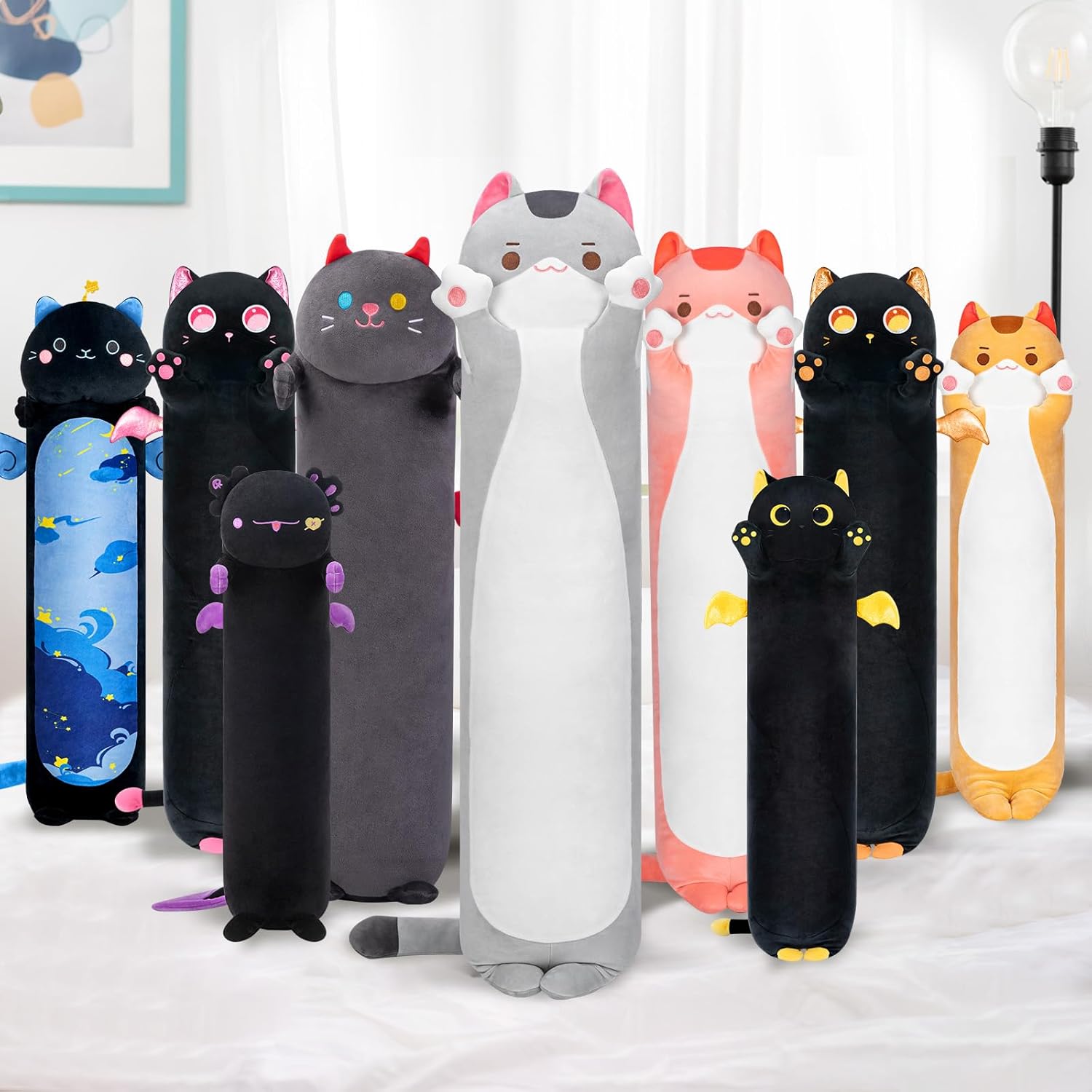 Mewaii Long Cat Plush Pillows, Special Stuffed Animals Squishy Pillows, Innovati...