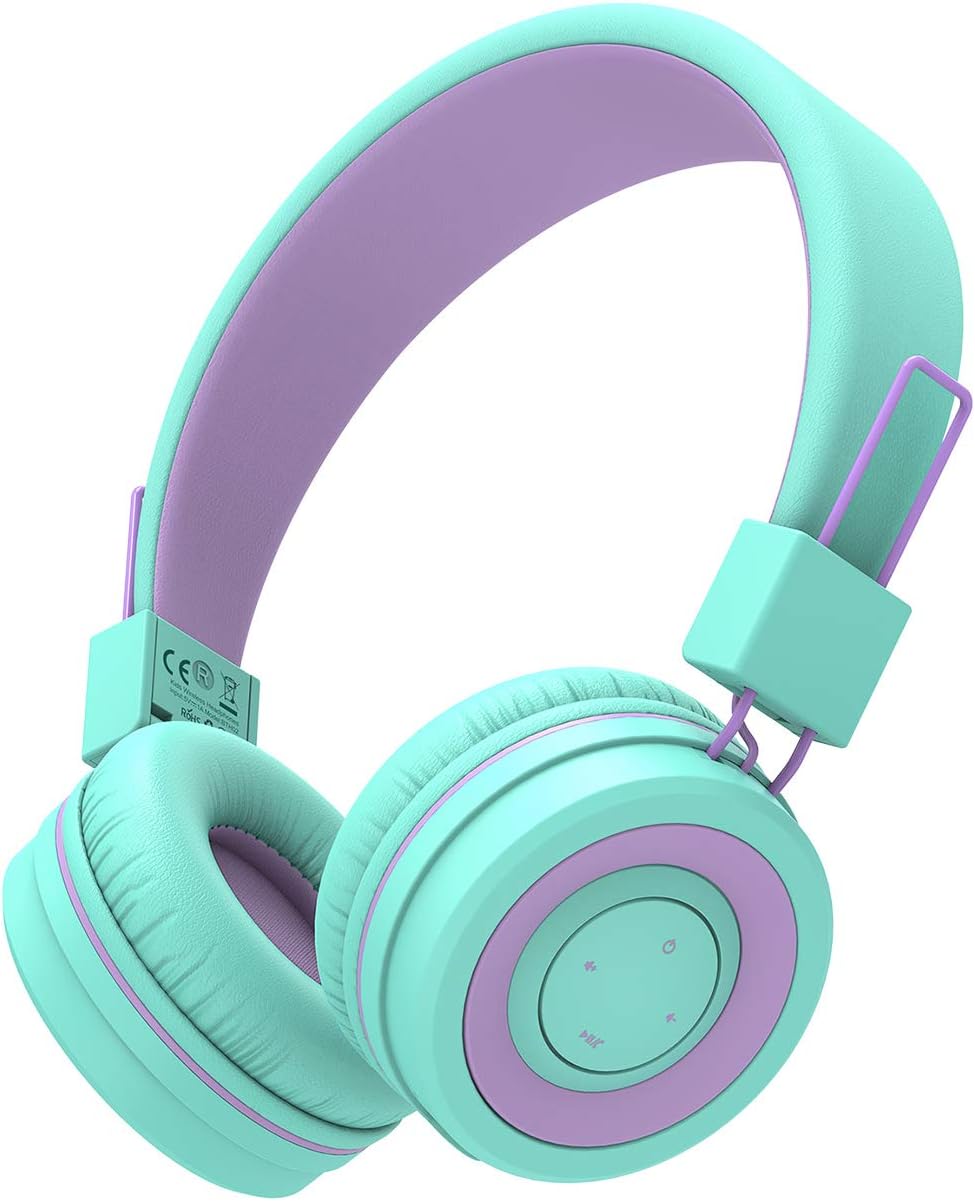 iClever Kids Bluetooth Headphones, BTH02 Kids Headphones with MIC, 22H Playtime,...