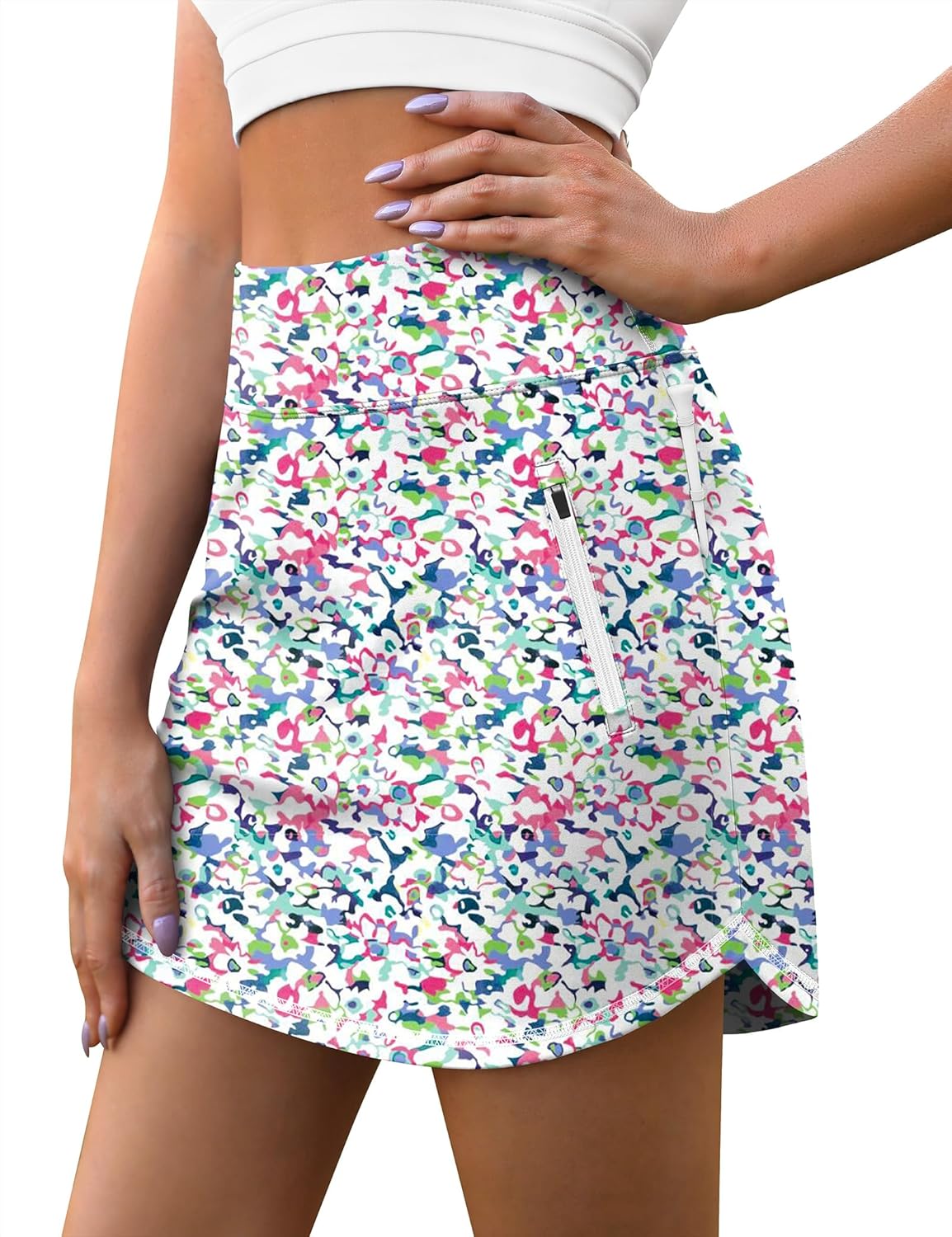 LouKeith Golf Skirts, Special Tennis Skirt with Zipper Pockets, High-Quality Ath...