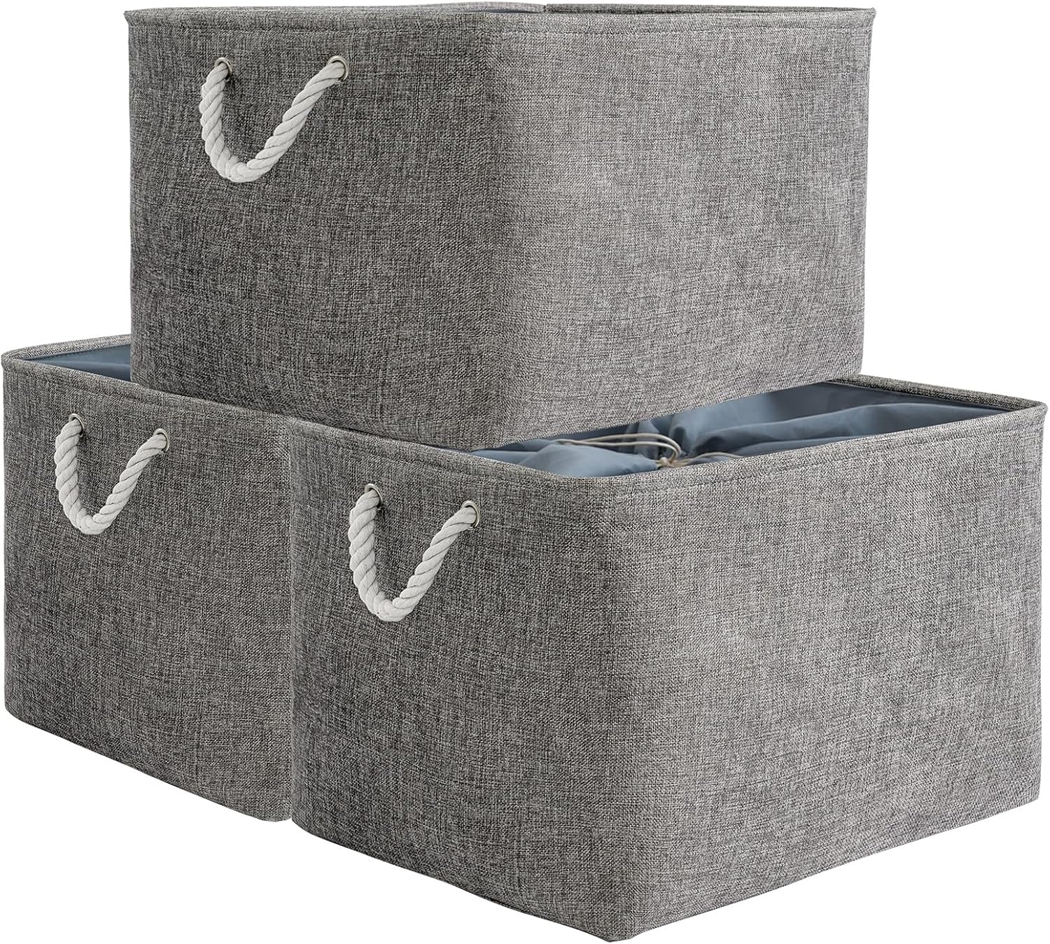 TheWarmHome Storage Basket, Special Sturdy Fabric Storage Basket, Innovative Fol...
