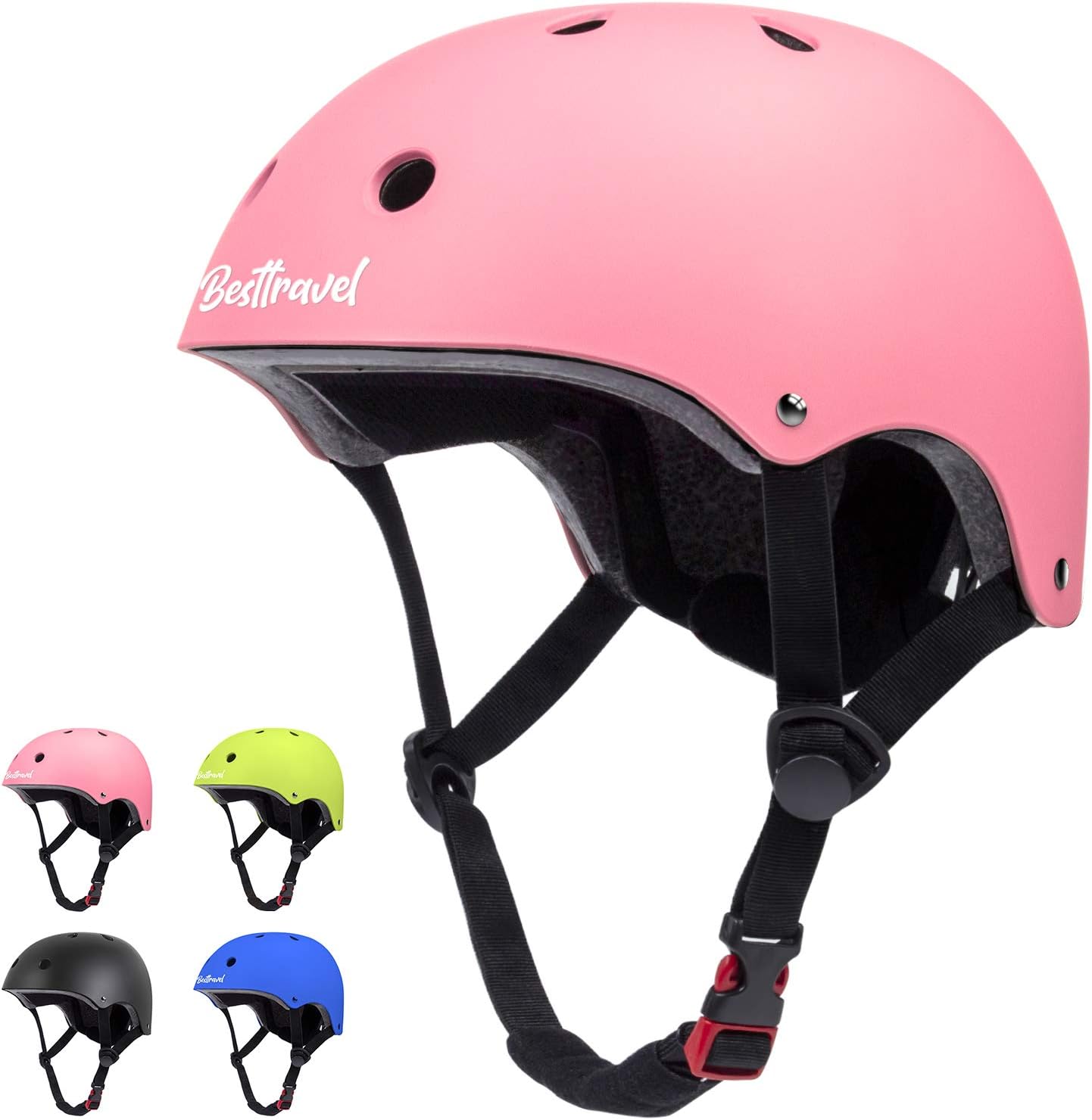 Kids Helmet, Toddler Helmet Adjustable Toddler Bike Helmet Ages 3-8 Years Old Bo...