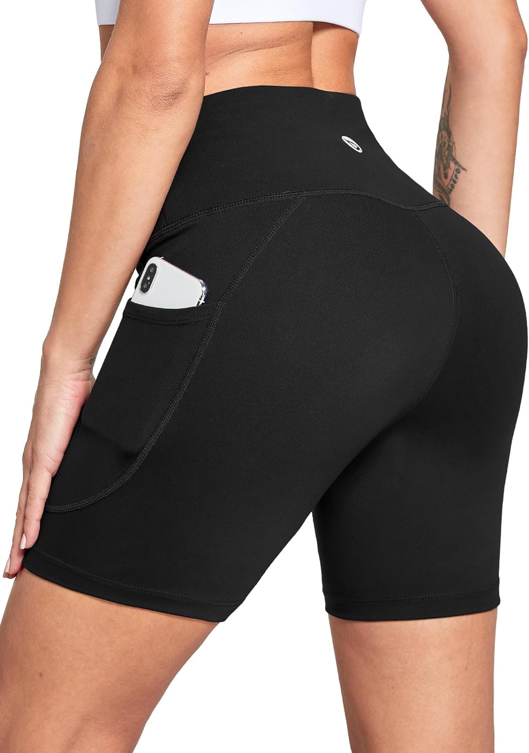 BALEAF Women's 6"/8" High Waisted Biker Shorts with Pockets for Gym Workout Yoga...