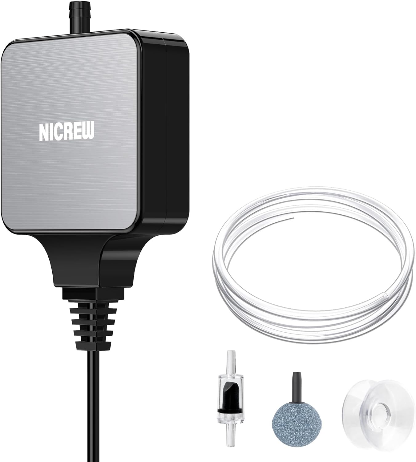 NICREW Nano Aqua Pump, Special Silent Aquarium Air Pump, Innovative Corded Elect...
