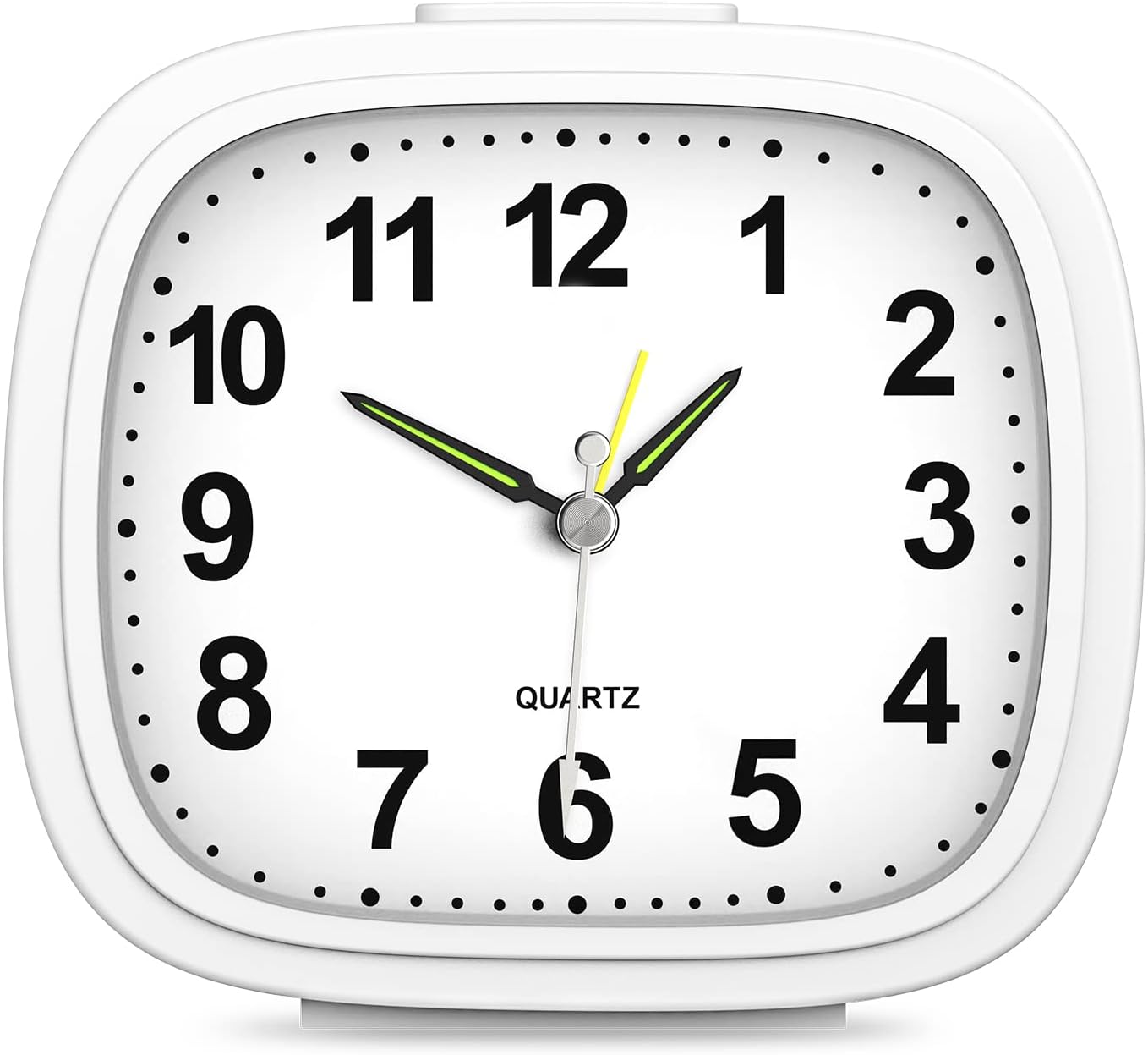 Brifit Silent Alarm Clocks Bedside Non Ticking Battery Powered Bedside Clock wit...