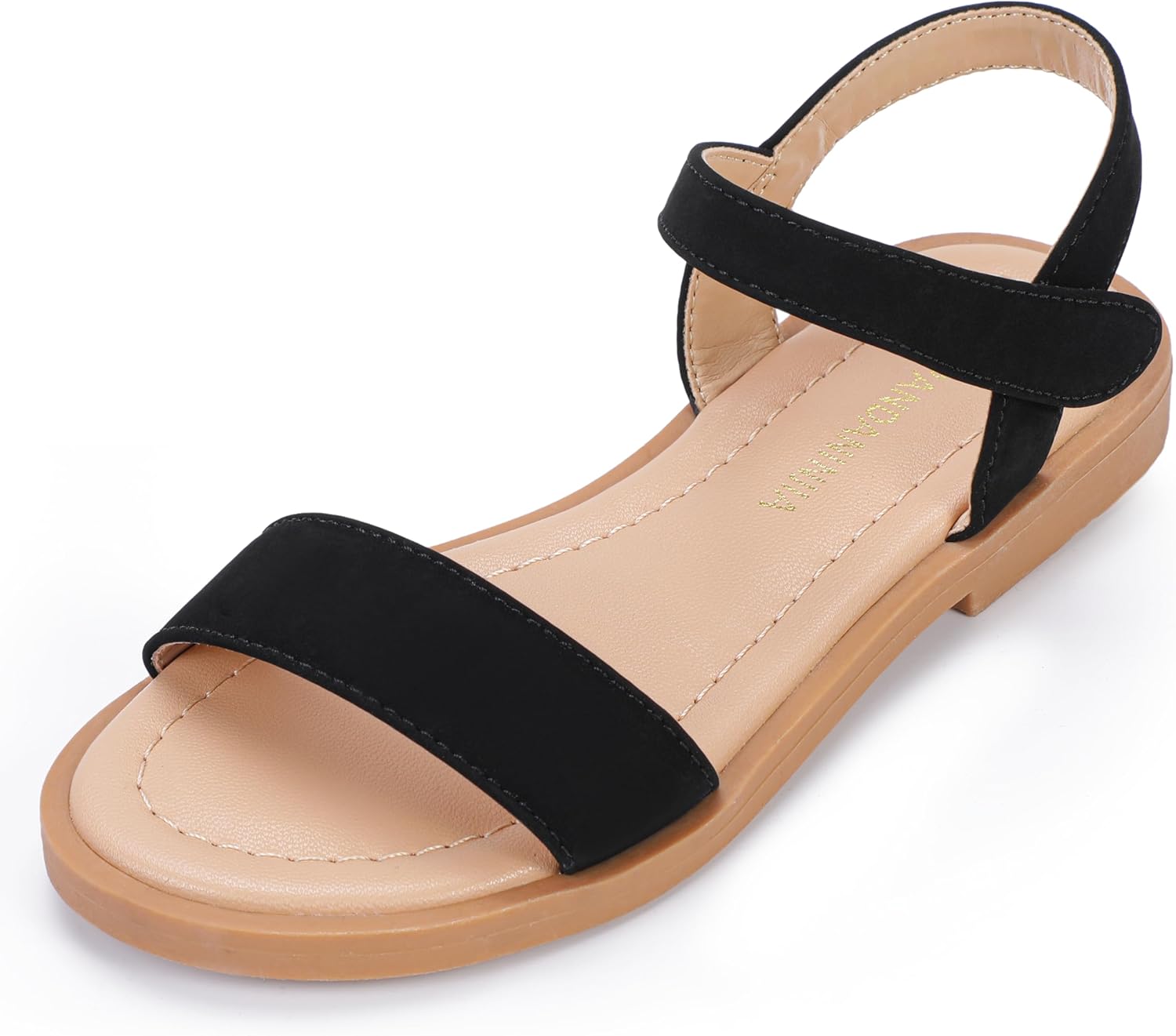 PANDANINJIA Gina Girls Sandals Open Toe Summer Flats Dress Sandals shoes Toddler...