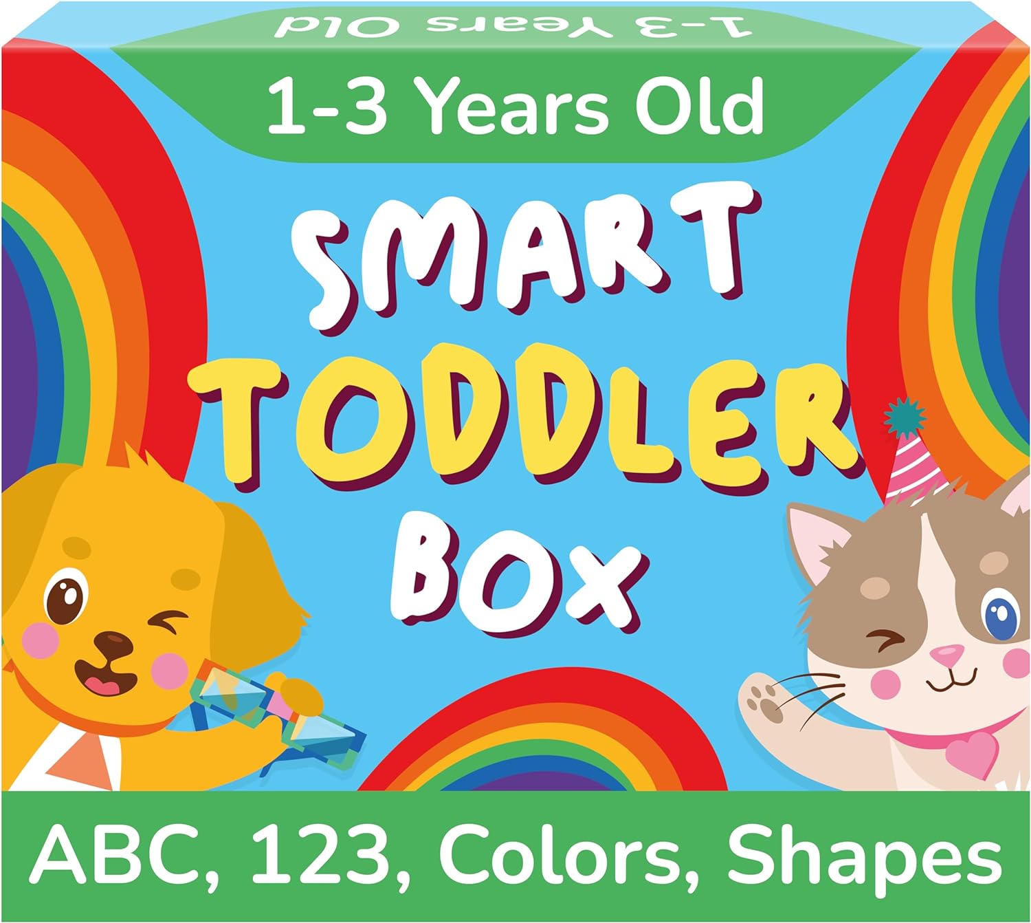 TOYVENTIVE Educational Books, Flash Cards, and Puzzles - Birthday Gifts for 1, 2...