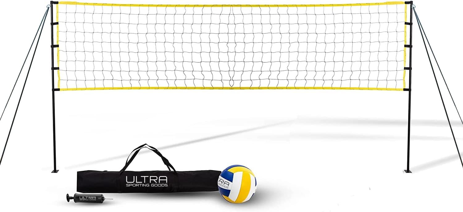 Volleyball Net for Backyard, Special Beach Volleyball Net with Poles, Innovative...