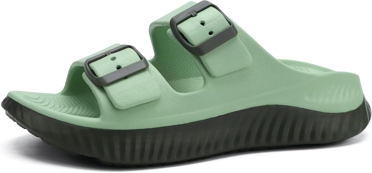 KuaiLu Womens Recovery Sandals, Comfortable Sandals With Plantar Fasciitis Arch...