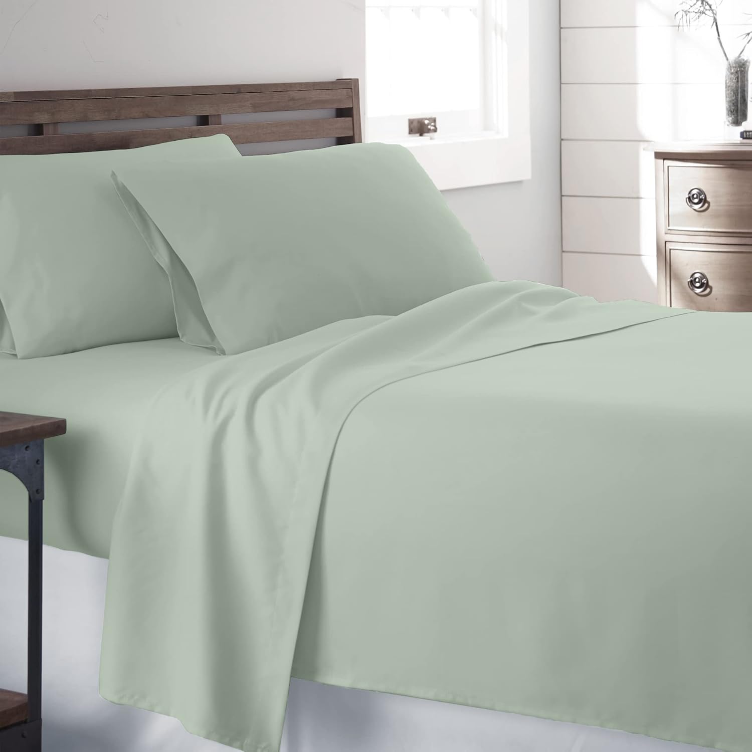 400 Thread Count 100% Cotton Sateen Bed Sheets, Special Cotton Bedsheets for Cri...