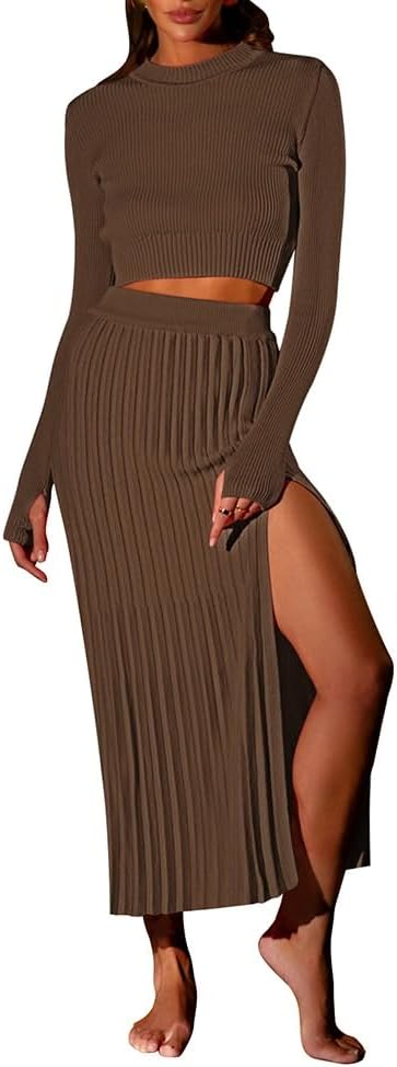 Pink Queen Women's Outfit, High-Quality 2 Piece Sweater Set, Special Long Sleeve...