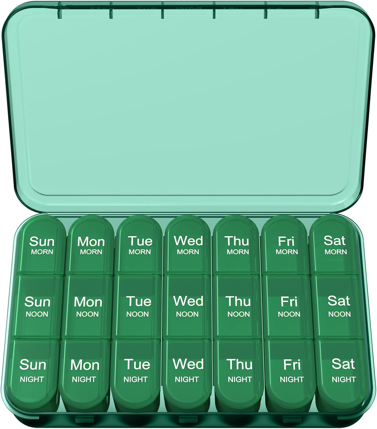 Zoolion Weekly Pill Box 7 Day 3 Times a Day (Morn/noon/Night), Daily Portable Tr...