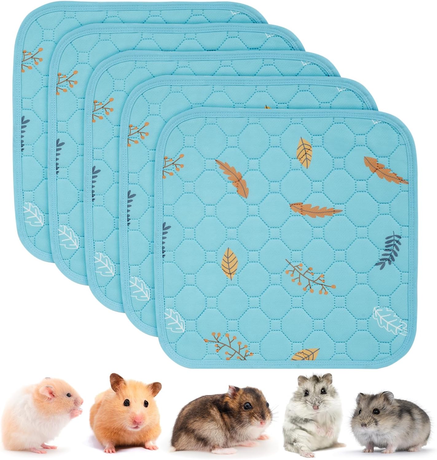 Washable Pee Pads for Small Pet 5-Pack, Reusable Pet Training Pads Absorbent & L...