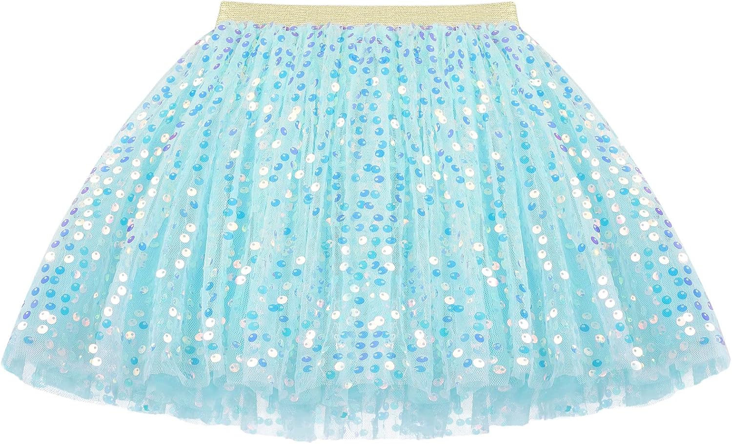 KEREDA Toddler Girls Layered Tutu Skirt Sparkling Sequin Tulle Dance Skirts 1-12...