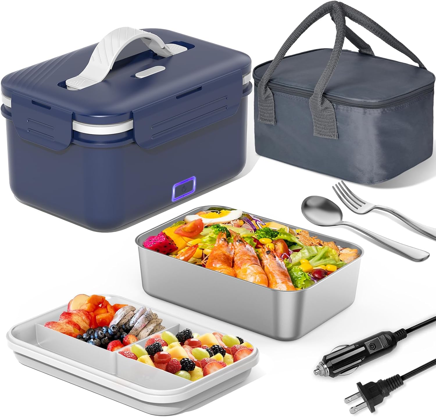 Electric Lunch Box 100W, Special 4 in 1 Heated Lunch Box for Adults, Innovative...