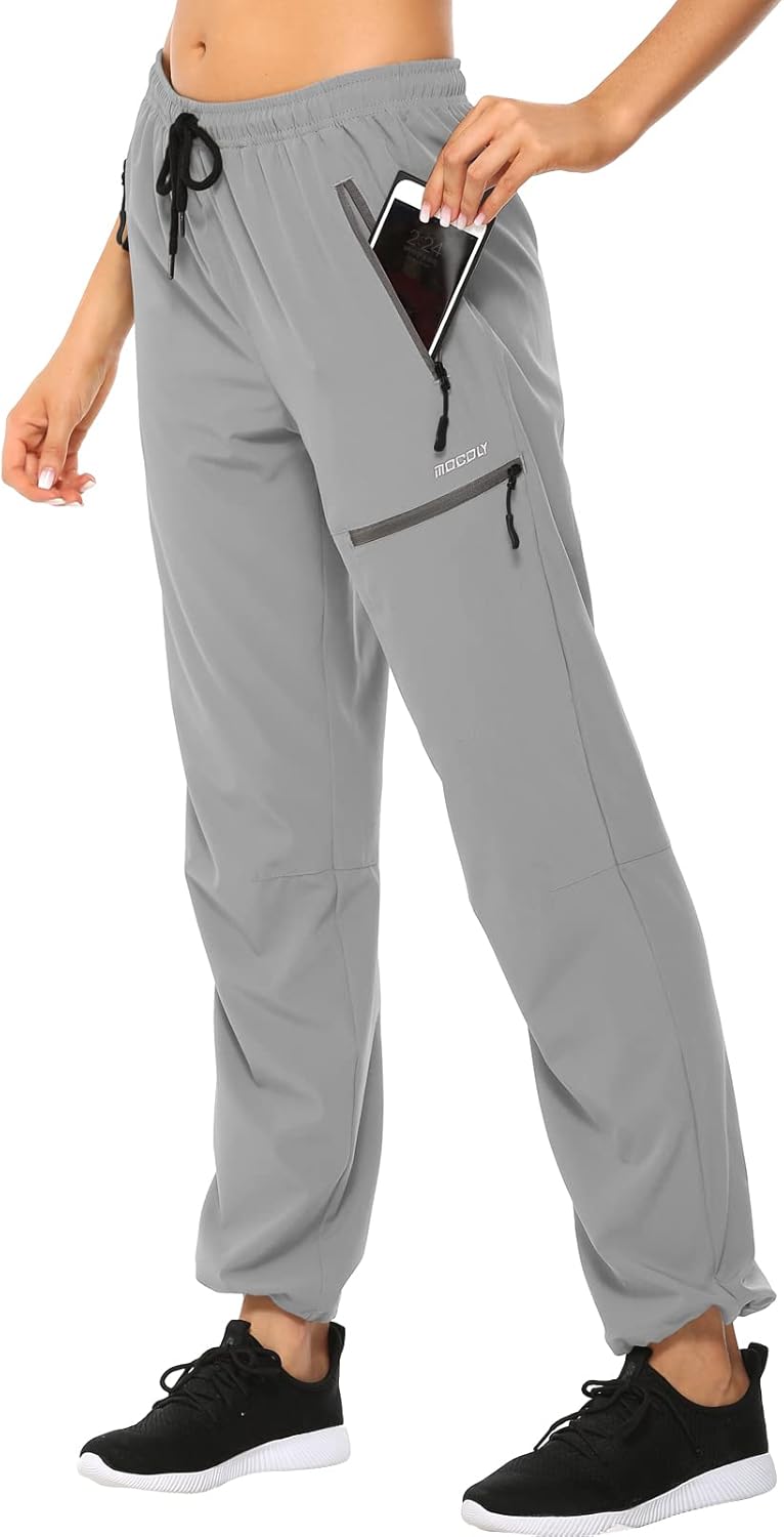 MOCOLY Women's Hiking Trousers Outdoor Walking Trousers Lightweight Quick Dry Wa...
