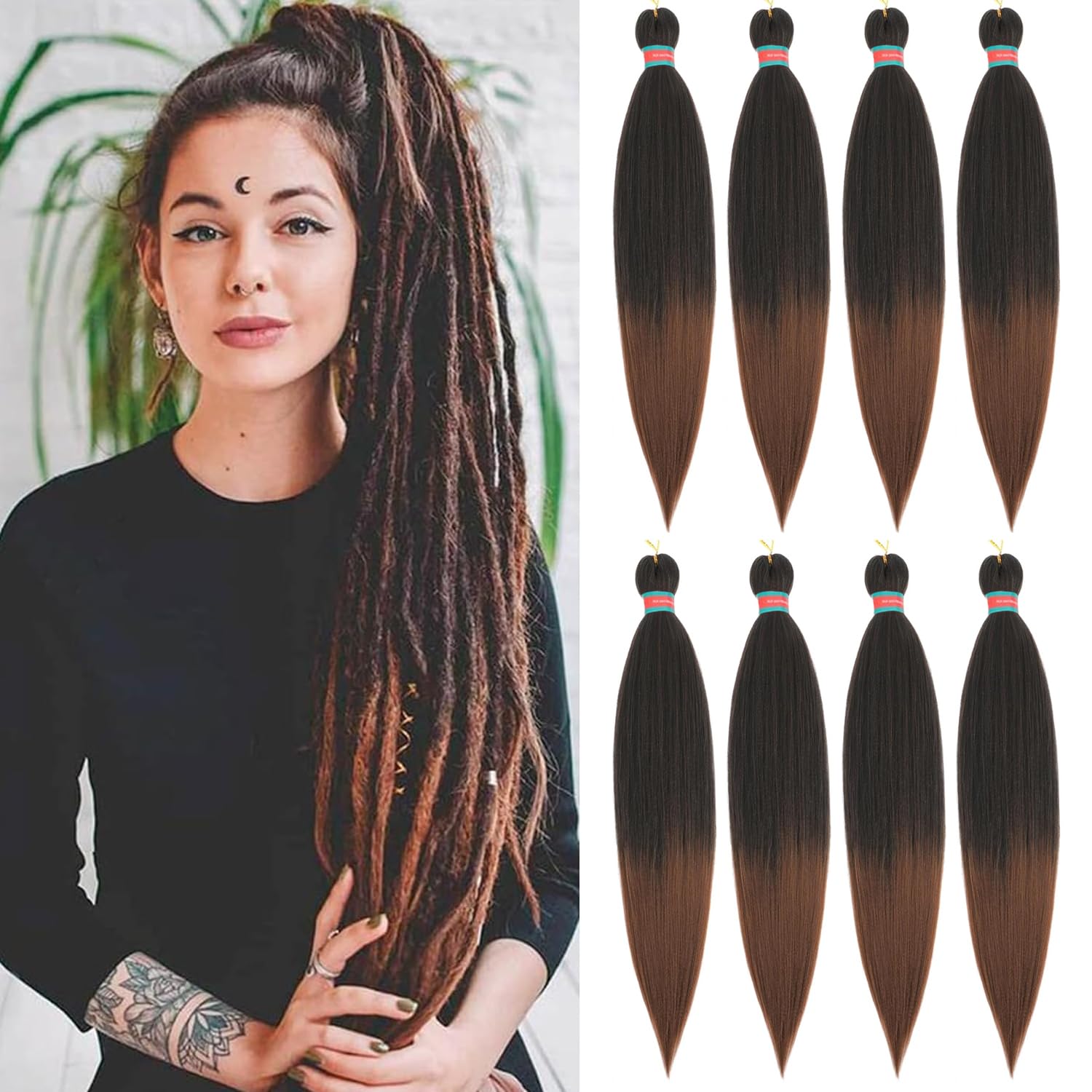 Braiding Hair, Unique Yaki Texture Braiding Hair Pre Stretched, High-Quality Kne...