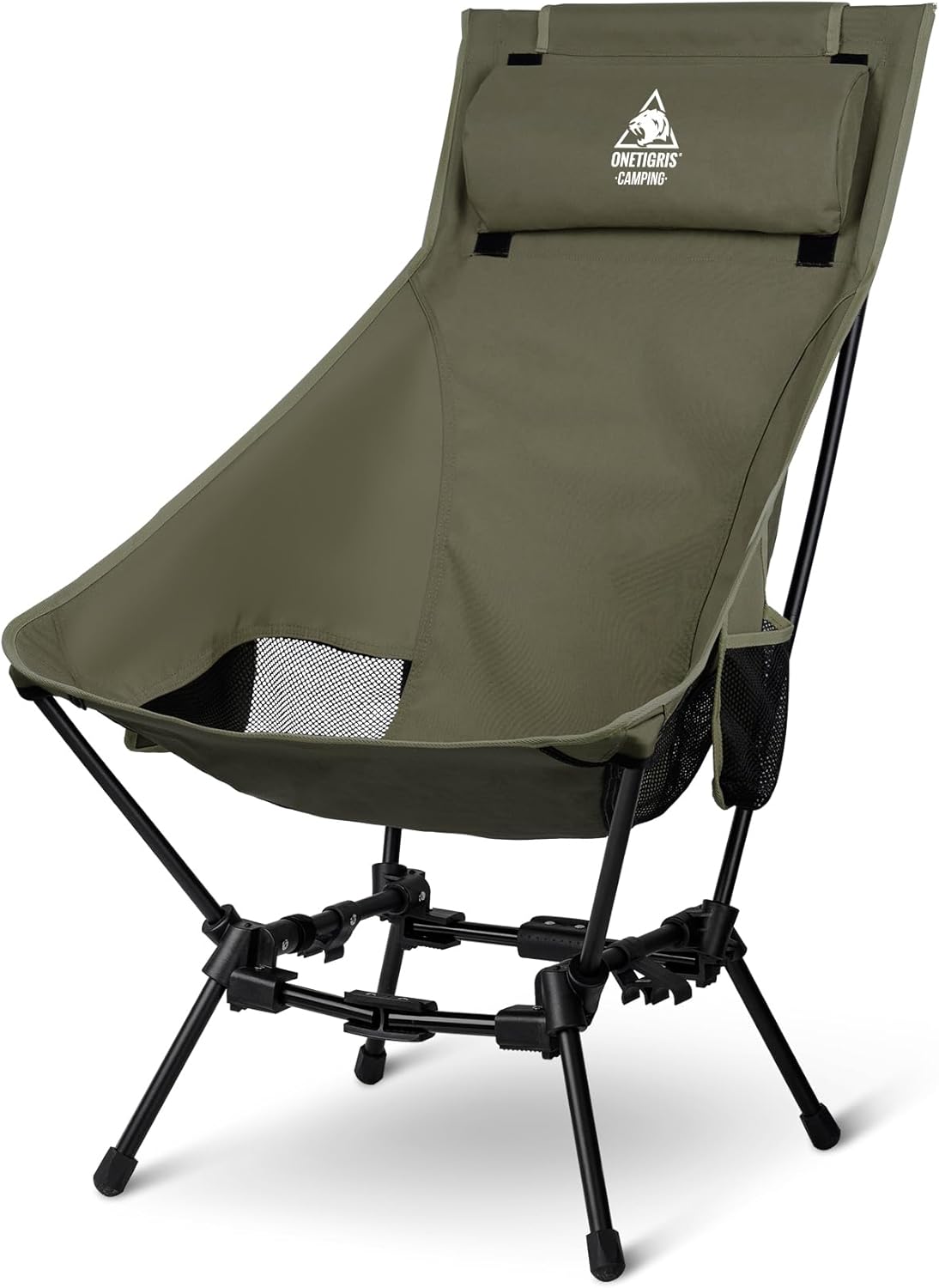 OneTigris Dragonhide Oversized Camping Chair with Pillow Design, Comfortable Wid...