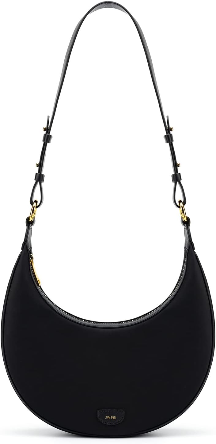 JW PEI Women's Bag, Unique Carly Saddle Bag for Women, Special Medium Black Bag...