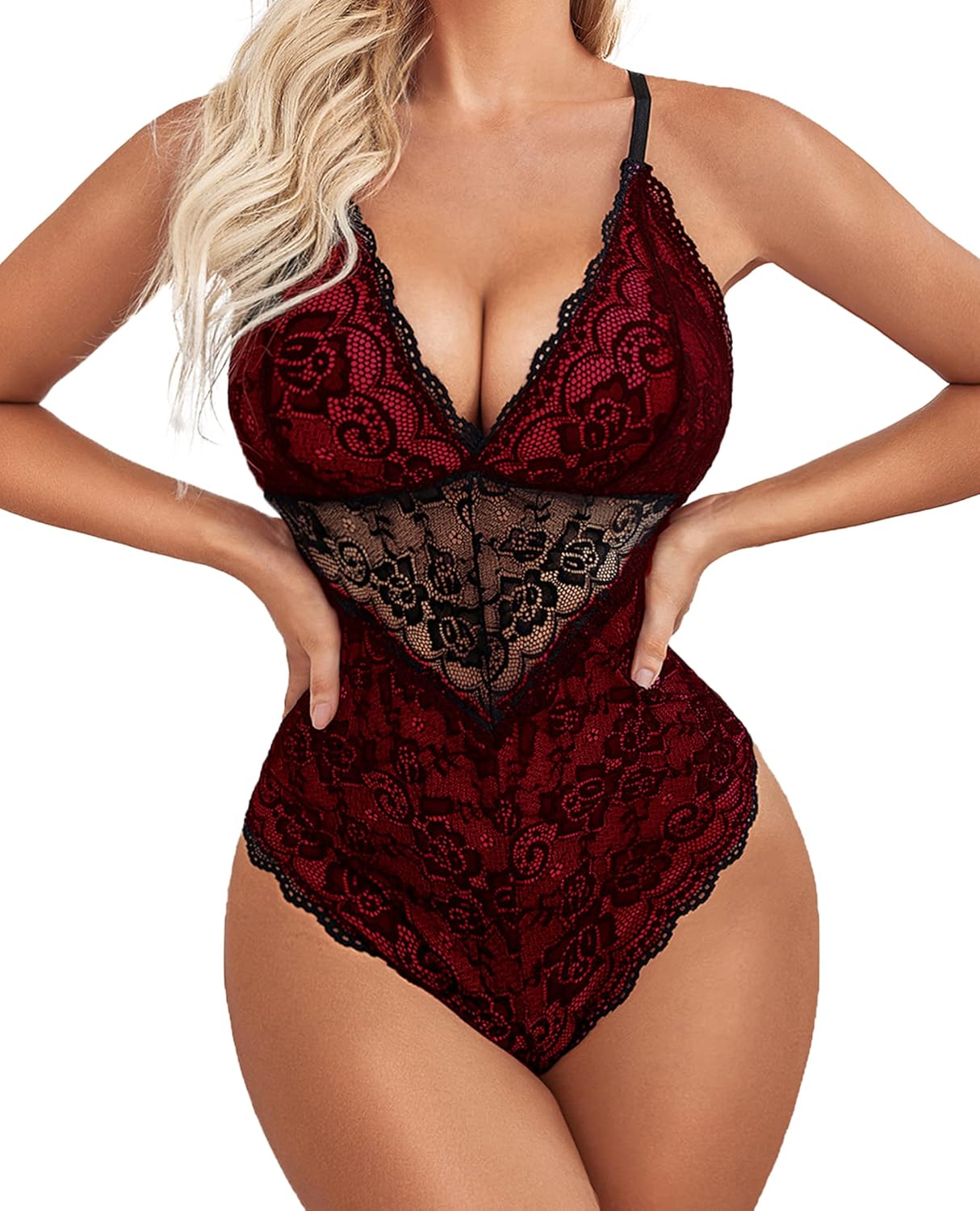 Avidlove Lingerie for Women, Special One Piece Snap Crotch Teddy, Innovative Bod...