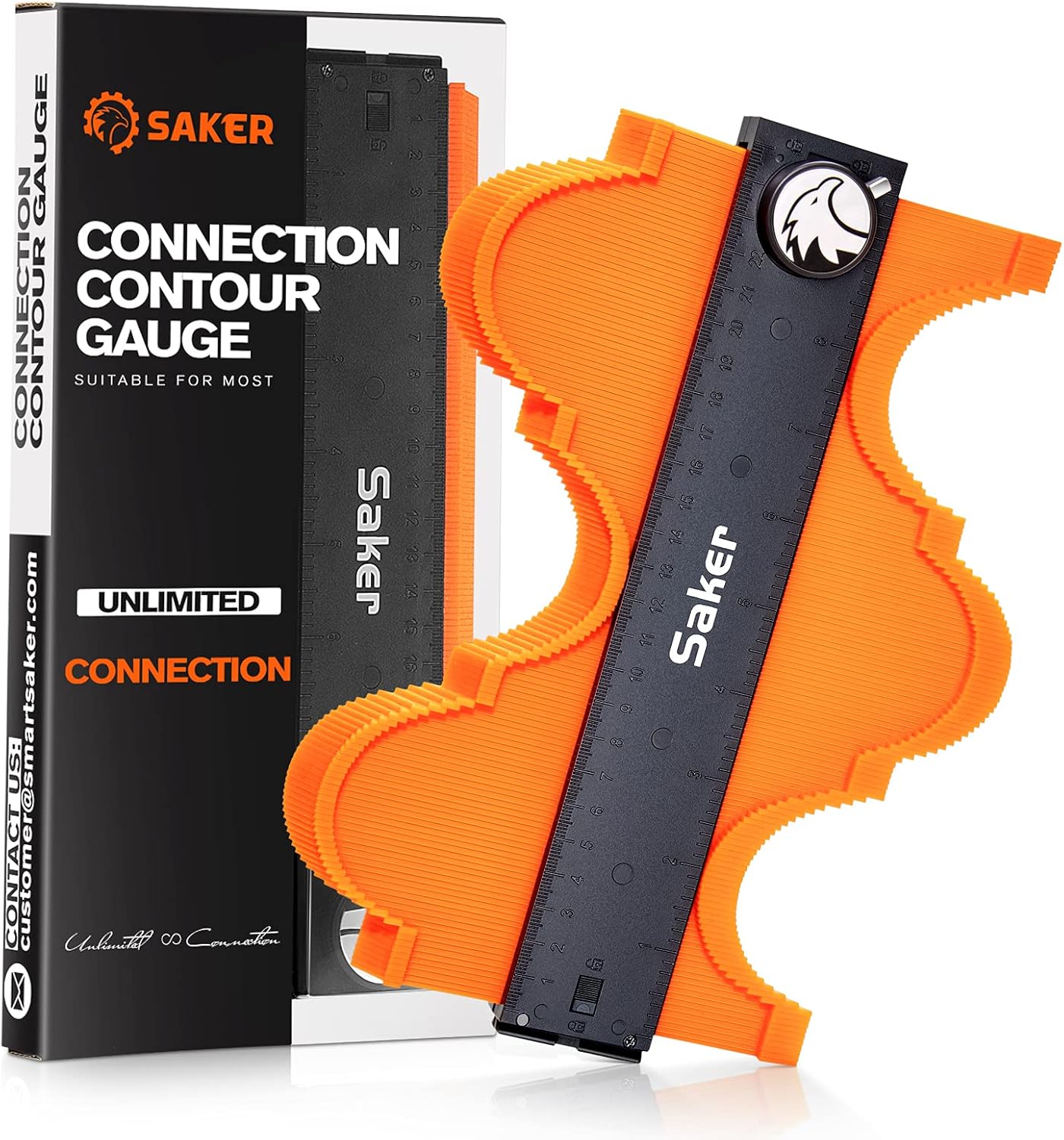 Saker Connectable Contour Gauge Profile Gauge with Lock 10 inch/25cm - Must Have...