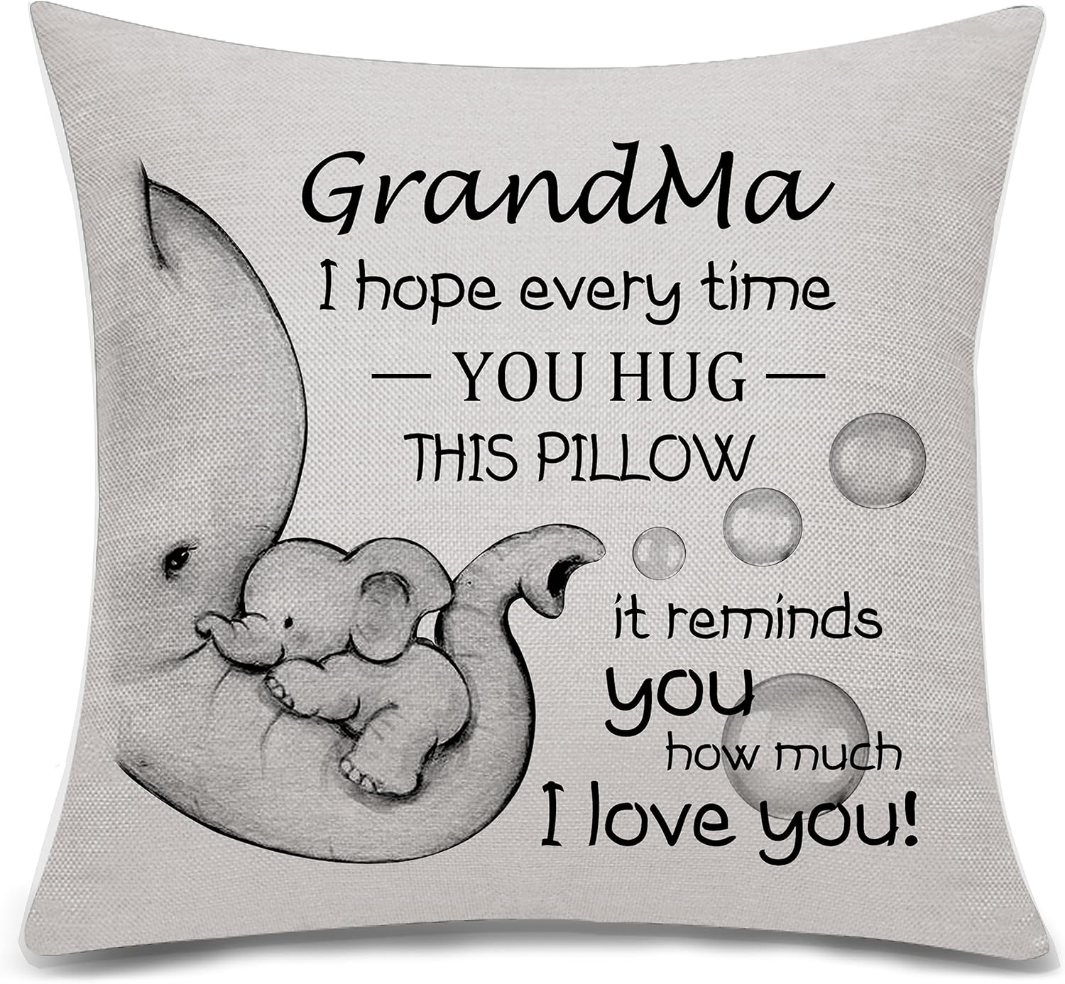 Grandma Gift I Hope Every Time You Hug This Pillow It Reminds You How Much I Lov...