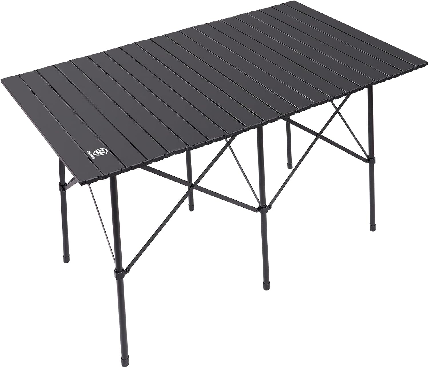 EVER ADVANCED Camping Table, Fold up Lightweight, 4-6 Person Portable Roll up Al...