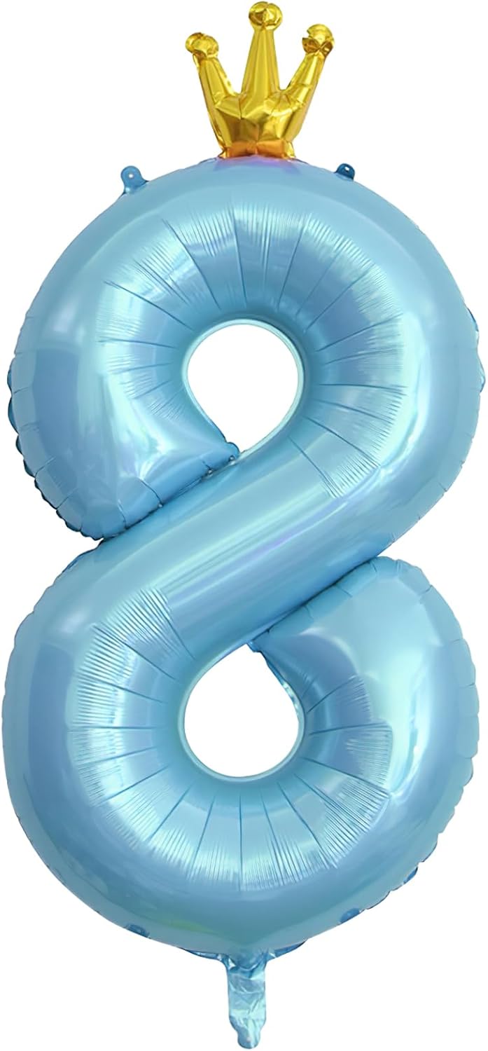 ASTARON Number 8 Balloon 40 Inch Number Balloons for Birthday Party Decorations...