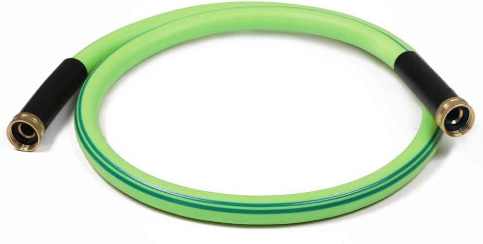 Atlantic Female to Female Heavy Duty Garden Hose 5/8 Inch x 5 Foot Green Water H...