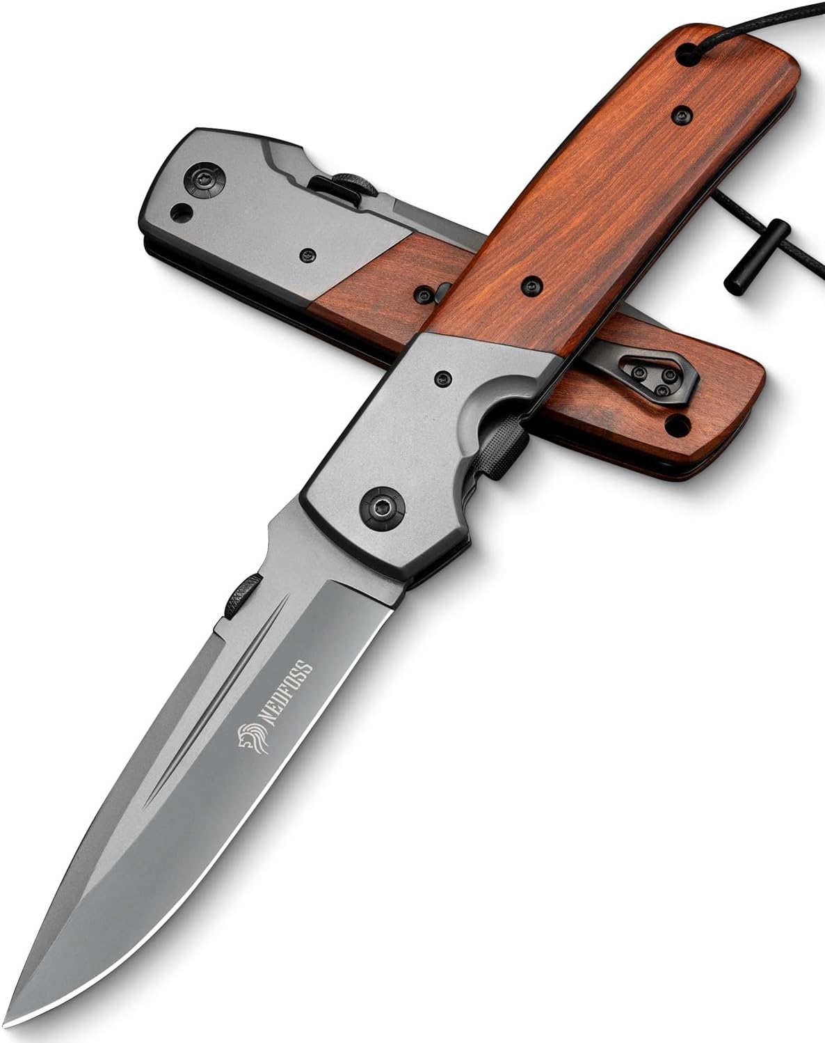 NedFoss DA52 Pocket Knife, Special Survival Knife...