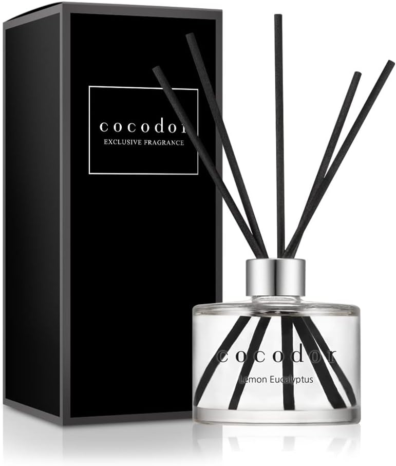 COCODOR Signature Reed Diffuser/Lemon Eucalyptus/6.7oz(200ml)/1 Pack/Reed Diffus...