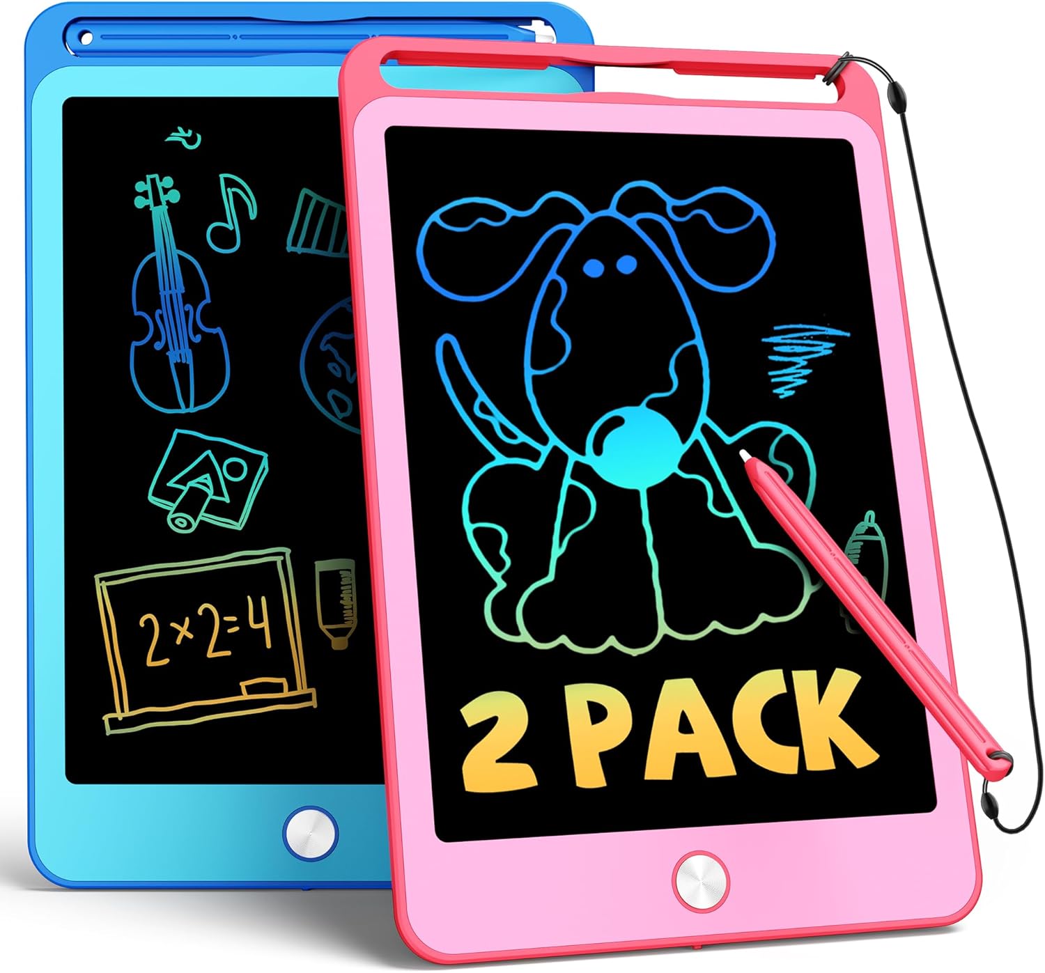TEKFUN 2Pack LCD Writing Tablet for Kids,8.5 Inch Doodle Board Drawing Board Dra...