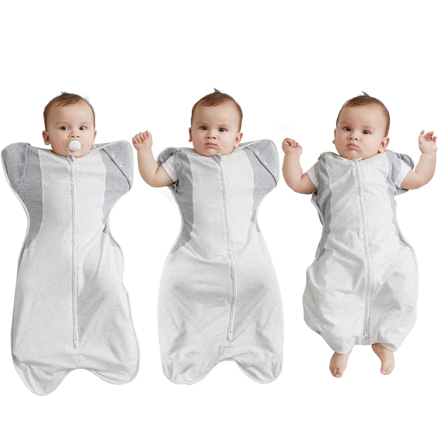 Transition Swaddle, Baby Swaddle 3-6 Months 12-18 lb, Arms In/Out Swaddle Sleep...
