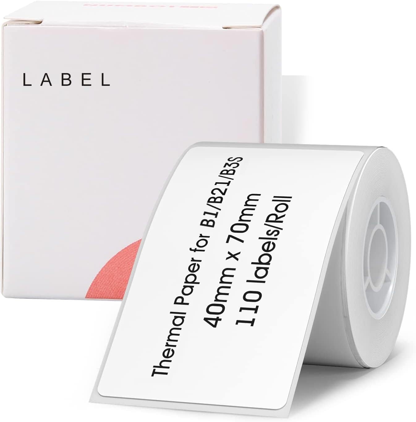 NIIMBOT Labels for B1/B21/B3S Label Maker, 1.57'' x 2.76'' (40x70mm) Thermal Sti...