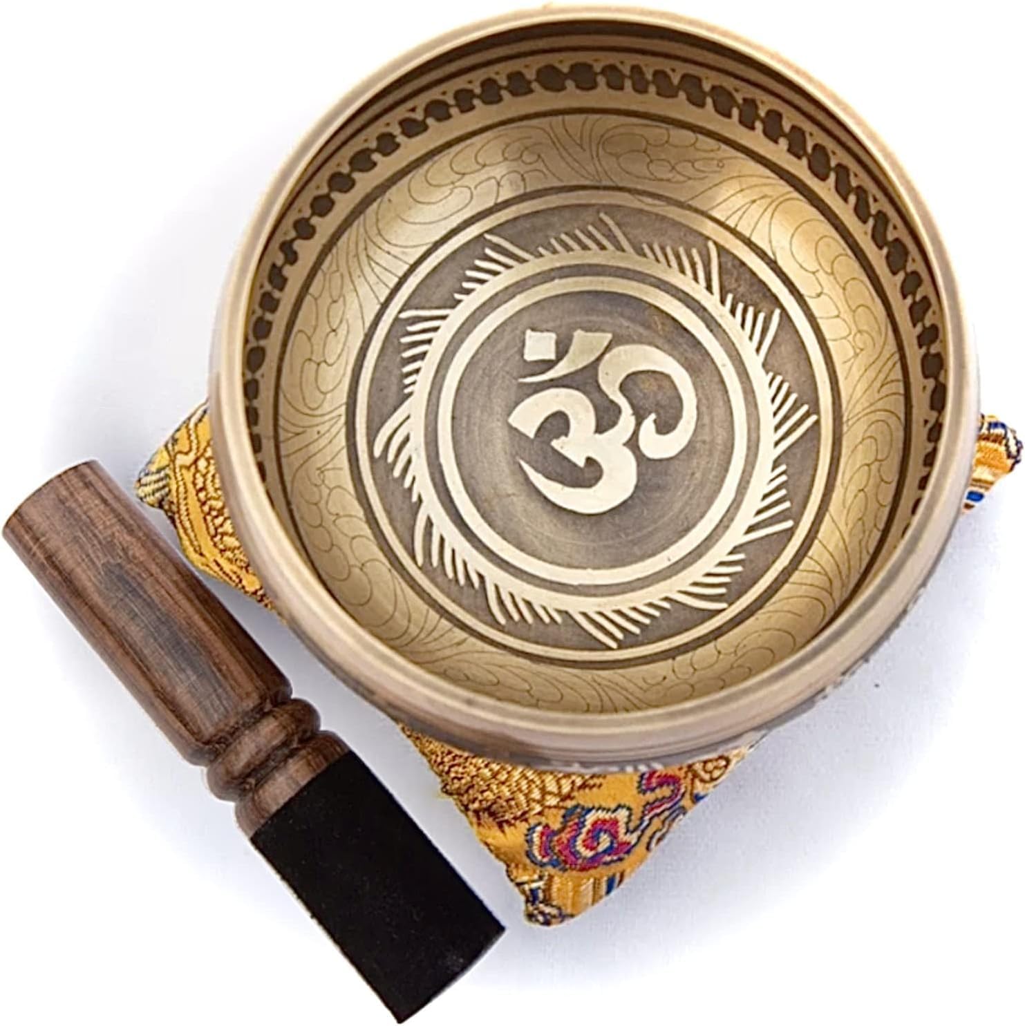 Tibetan Singing Bowl Set Bronze - Master Healing Grade - Pure Tone With Tibetan...