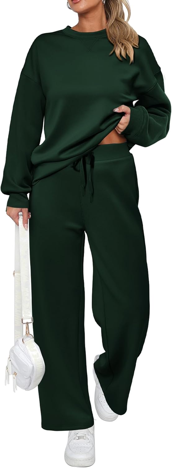 PRETTYGARDEN Women's 2 Piece Outfits, Special Fall Long Sleeve Pullover Tops and...