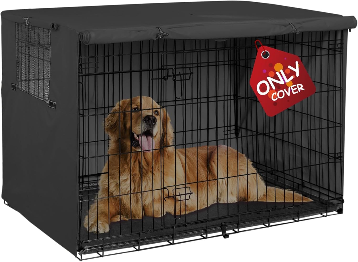 Explore Land 42 inches Dog Crate Cover - Heavy Duty Polyester Pet Kennel Cover U...