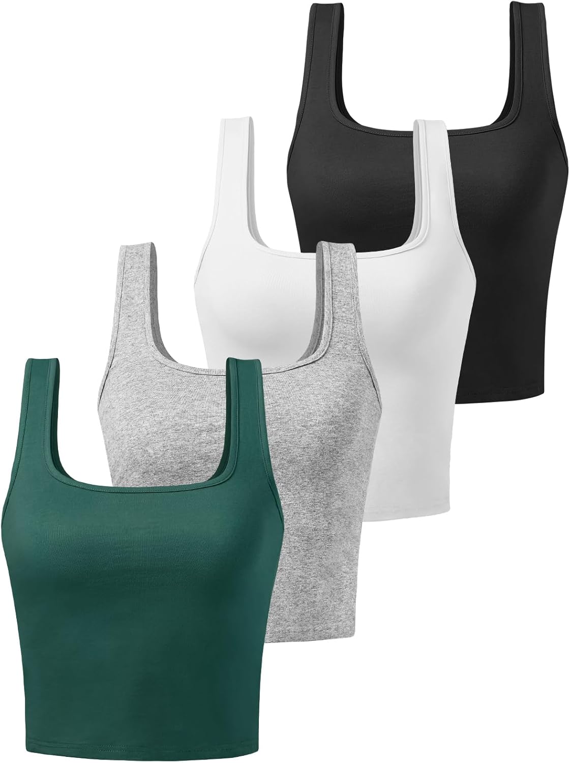 Cotton Workout Crop Tank Top for Women, Special Racerback Yoga Tank Tops, Innova...