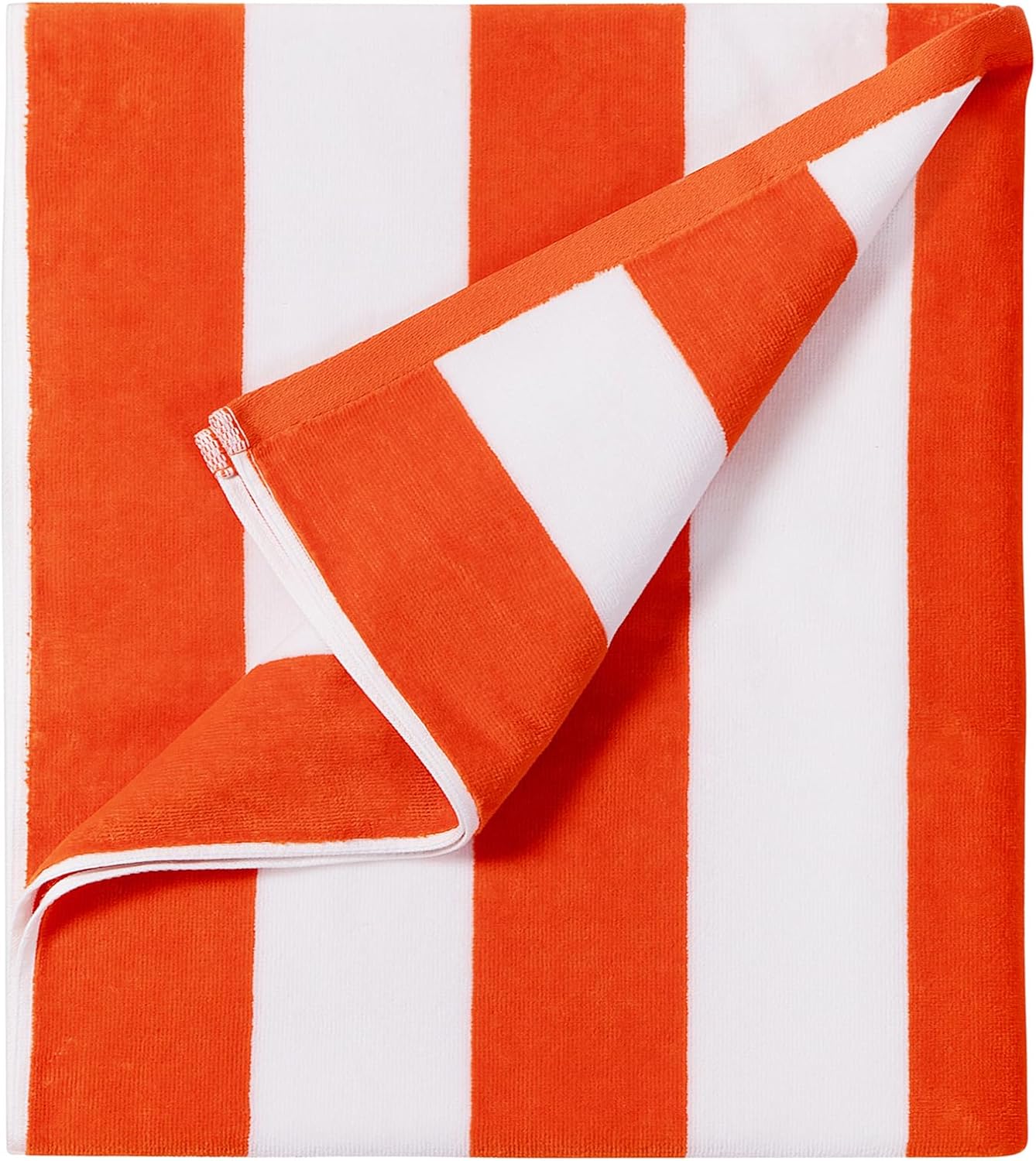 Plush Oversized Beach Towel - Large Cotton Thick 36 x 70 Inch Striped Pool Towel...