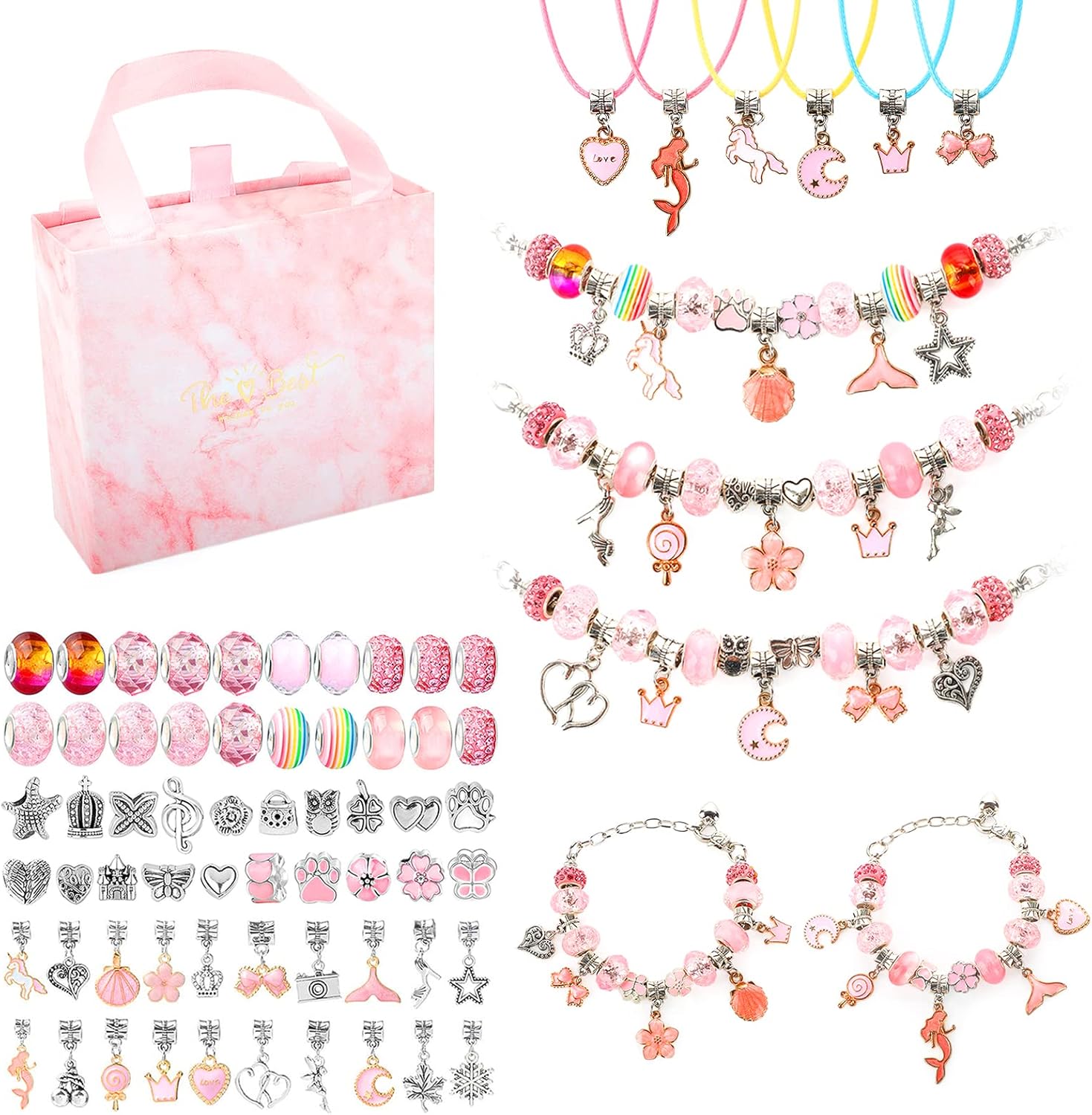 CICIGETI Charm Bracelet Making Kit for Girls, Jewellery Making Kit for 5 6 7 8 9...