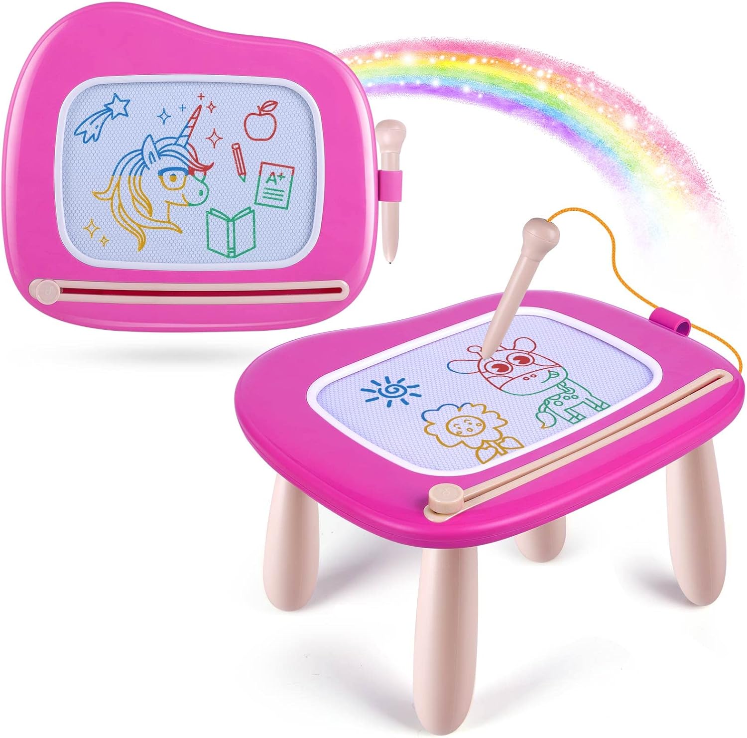 Smasiagon Toddler Toys for 1 2 3 Year Old Girls, Magnetic Drawing Board Doodle P...