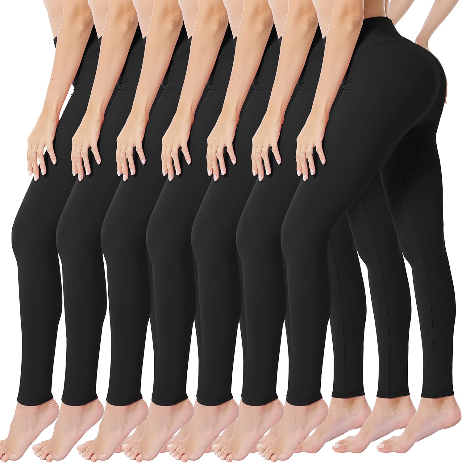 VALANDY High Waisted Leggings for Women Buttery Soft Stretchy Tummy Control Work...
