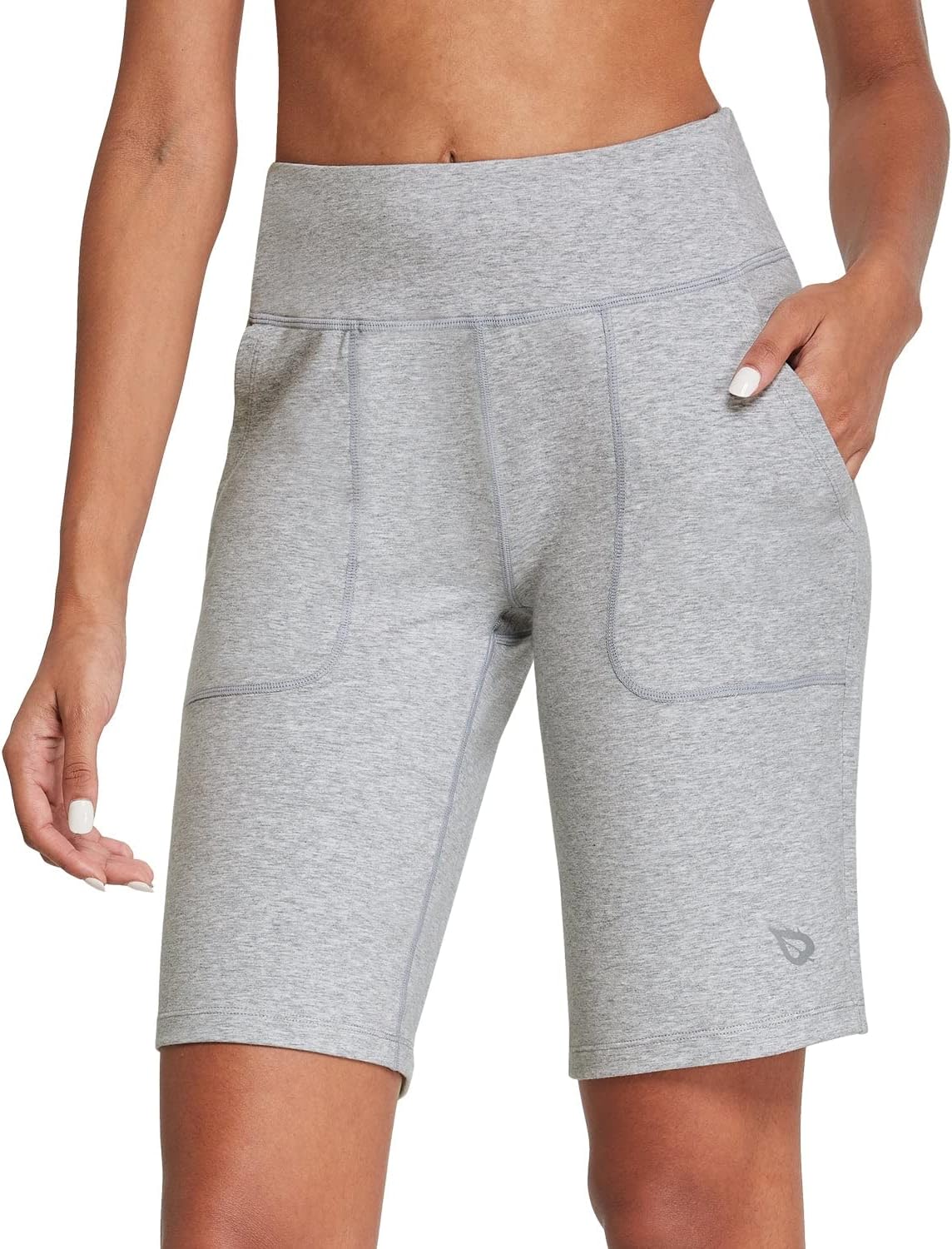 BALEAF Women's Bermuda Long Shorts, Special Athletic High Waisted Shorts for Sum...