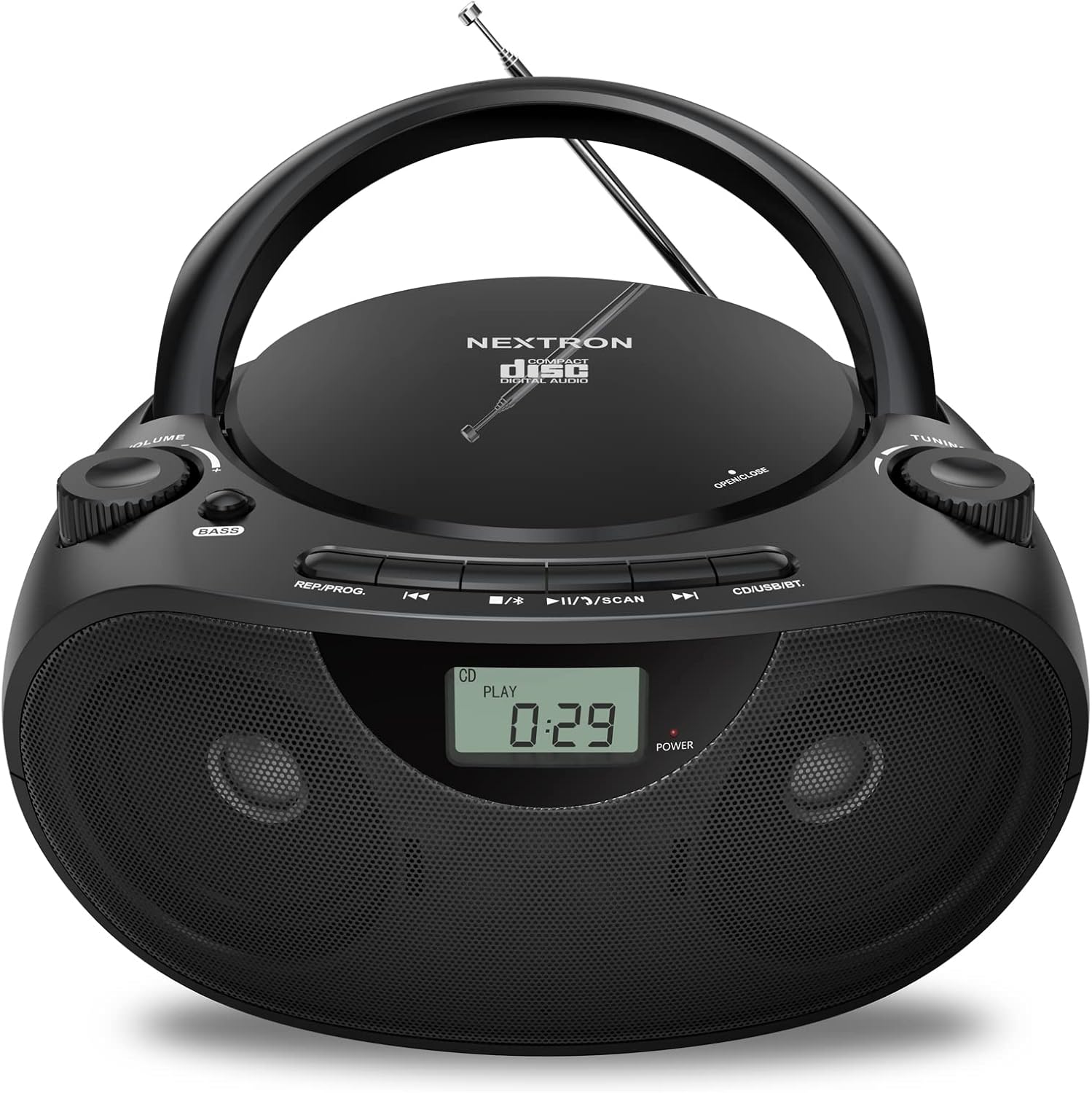 Portable Stereo CD Player Boombox with AM/FM Radio...