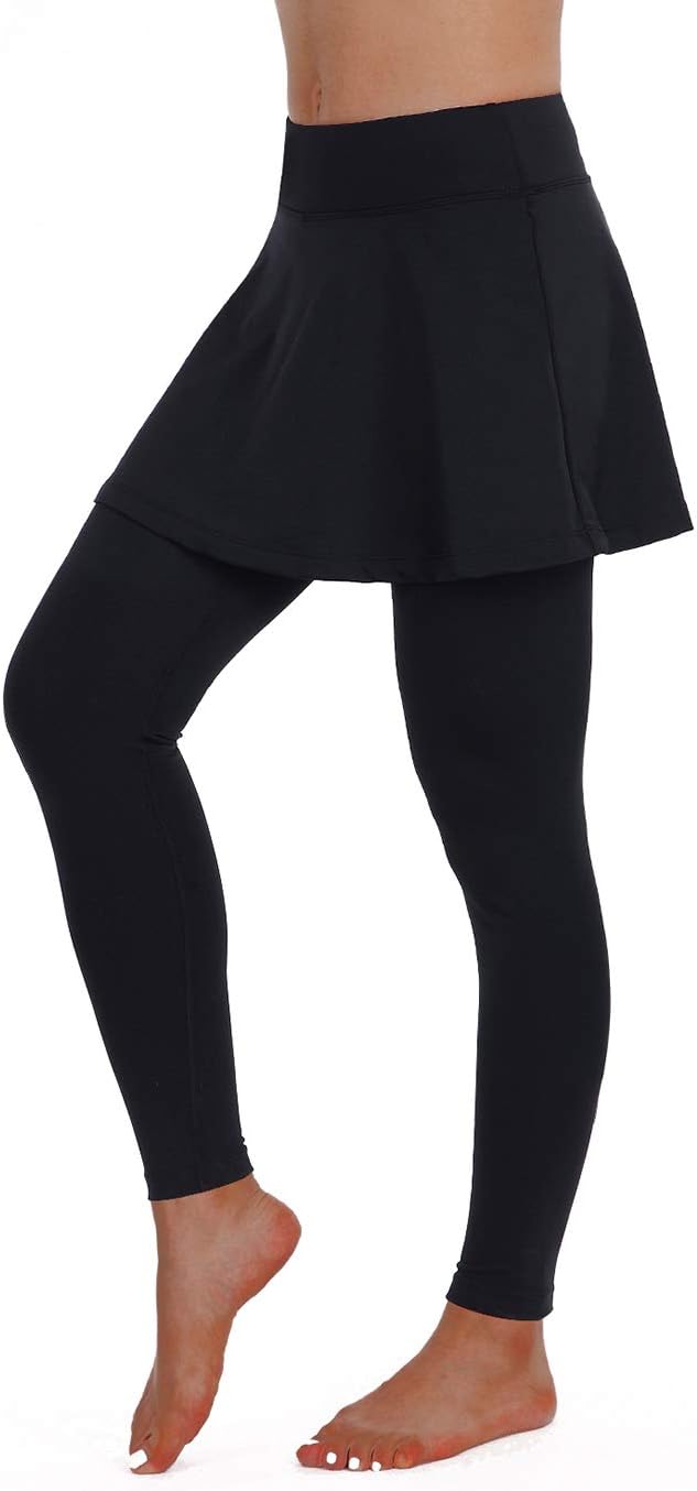 ANIVIVO Skirted Legging for Women, Yoga Legging with Skirts &Women Tennis Leggin...