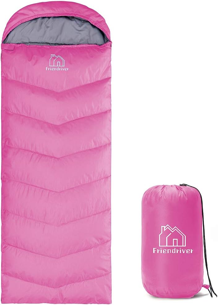 XL Size Upgraded Camping Sleeping Bag, Special 4 Seasons Warm and Cool Camping B...