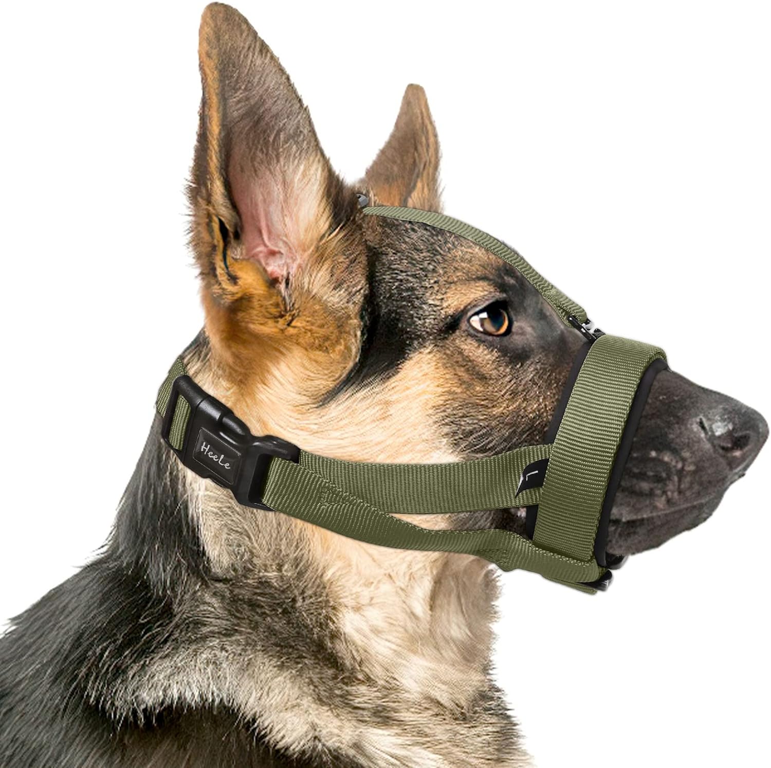 HEELE Dog Muzzle, Special Dog Muzzle with Head Strap and Adjustable Loop, Innova...